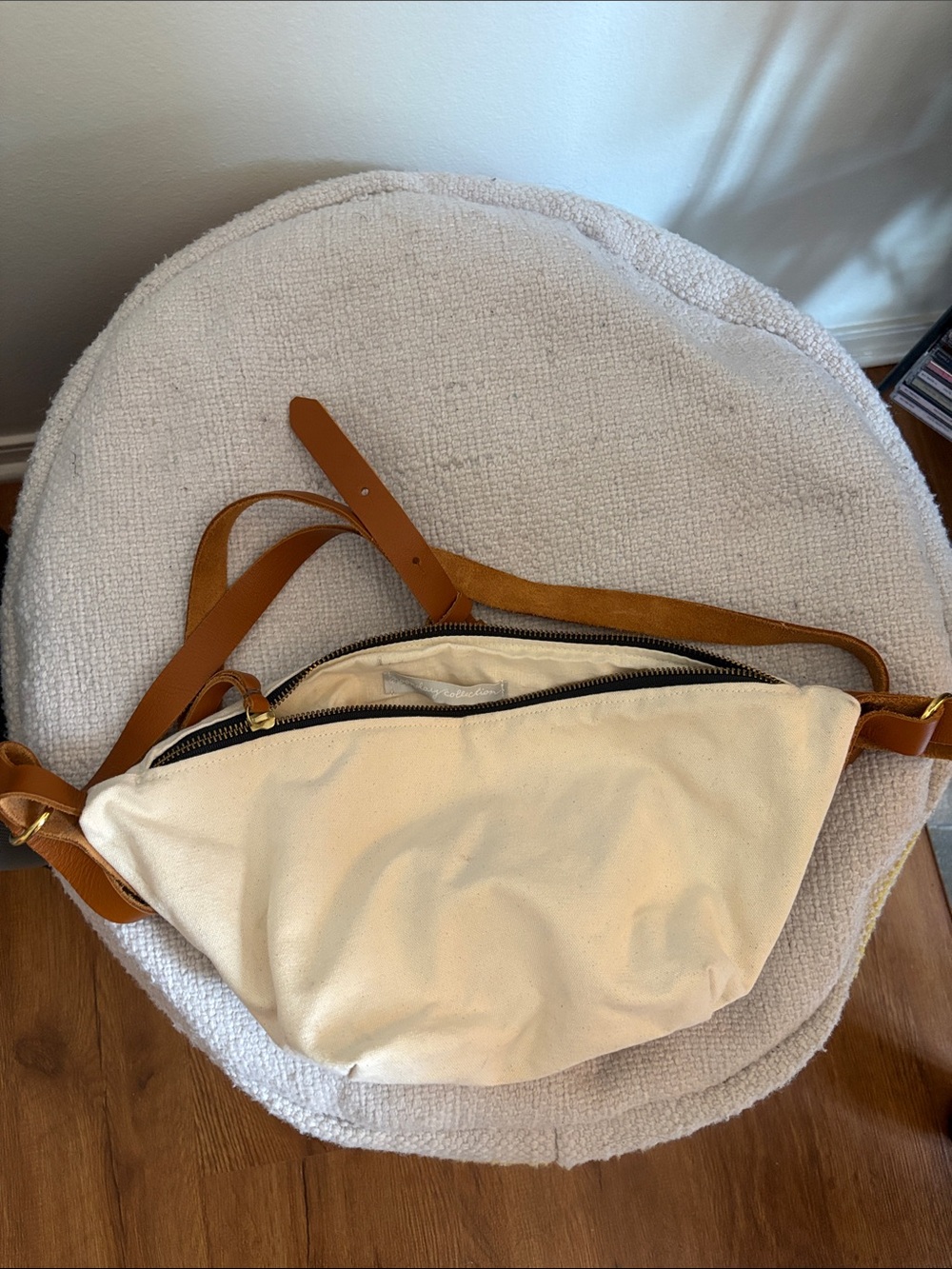 Noonday Collection canvas & leather Skipper sling bag